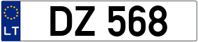 Trailer License Plate